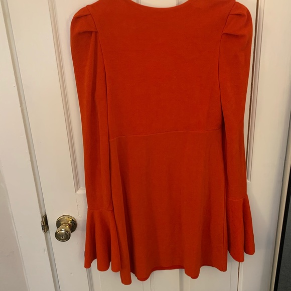 Free People size medium red long sleeve dress - Picture 2 of 5